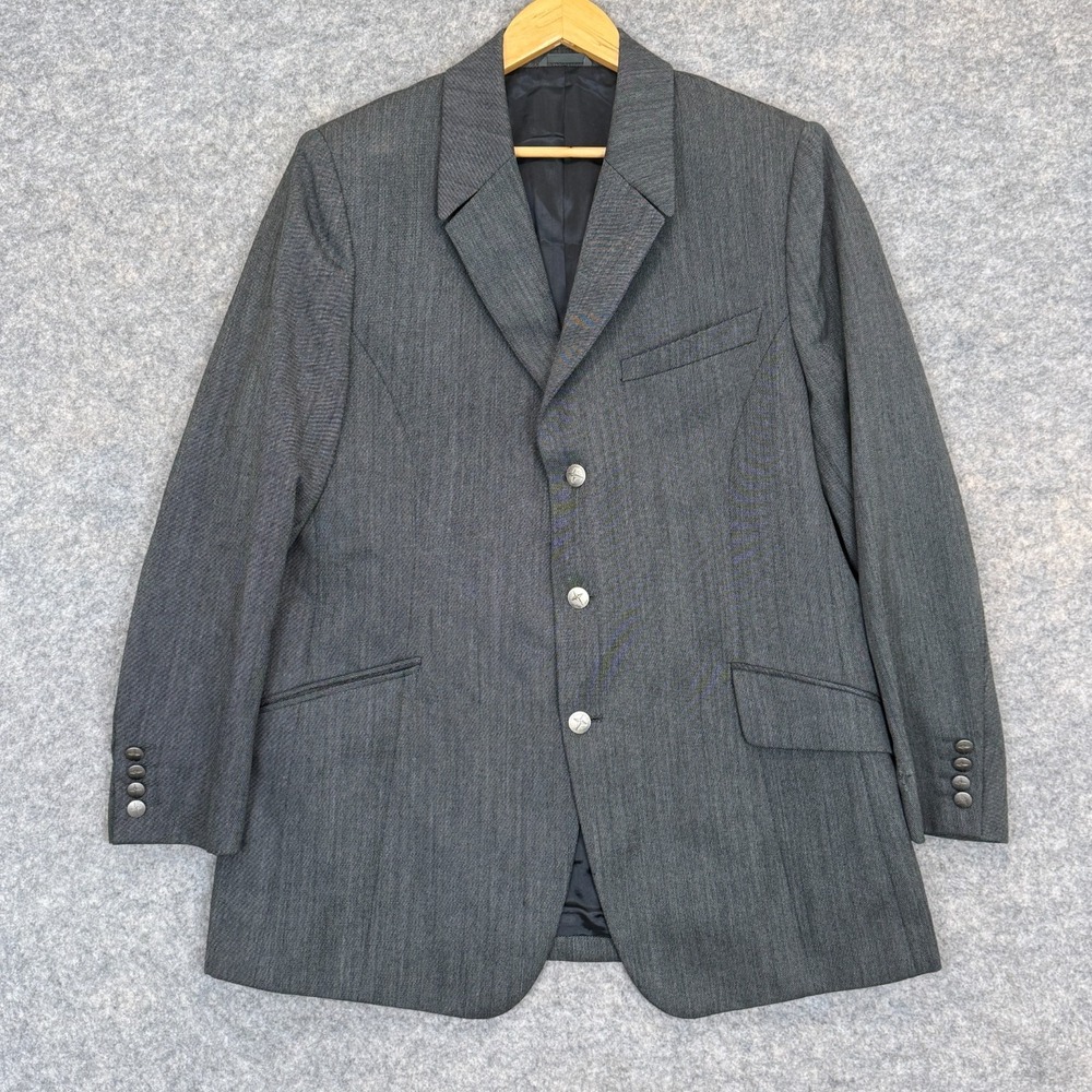 VTG Thierry Mugler Paris Sport Coat Blazer Jacket‎ Mens FR 56 US 46 L Long Rare